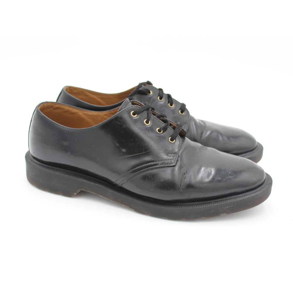 Dr Martens Smiths Mens 11 Black Leather Goodyear Welt Oxford Shoes Punk Work